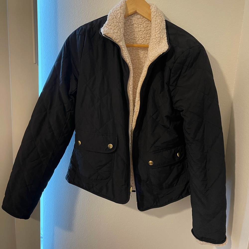 NWOT Boutique Reversible Fleece Jacket